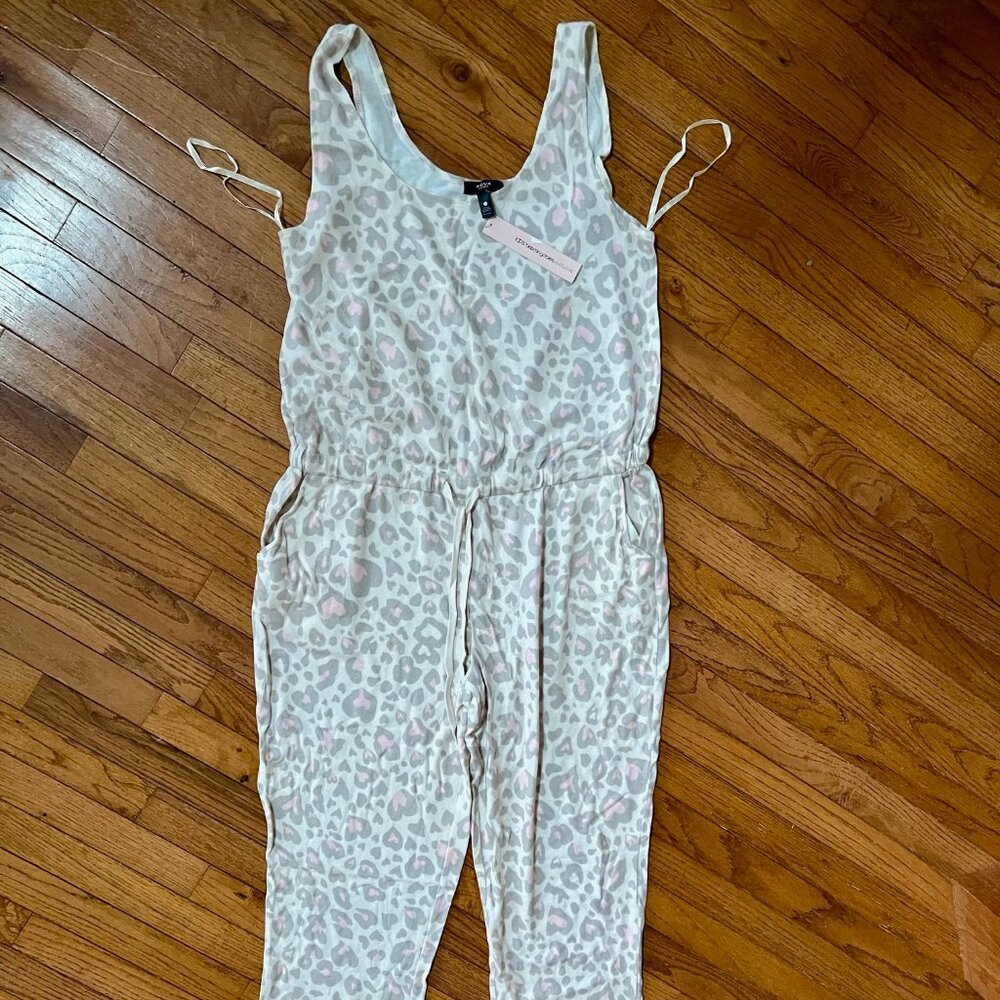 Women's PJs By Bloomingdale's Pastel Pajamas, One Piece Size Large NWT